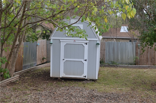 view of outdoor structure