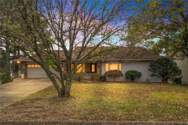 view of front of home featuring a garage