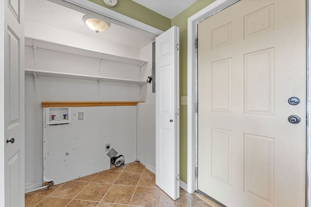 laundry area featuring electric dryer hookup and hookup for a washing machine