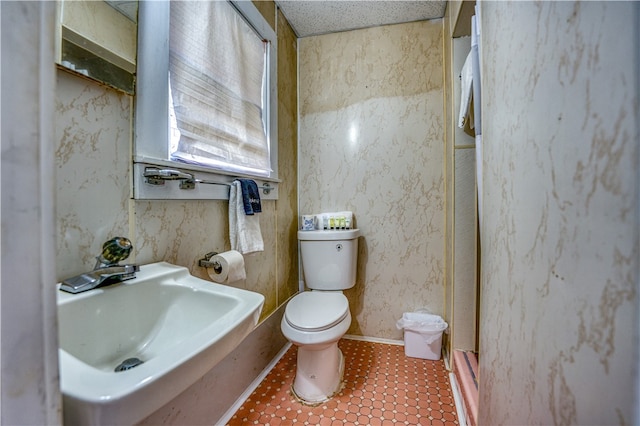 bathroom with toilet and sink