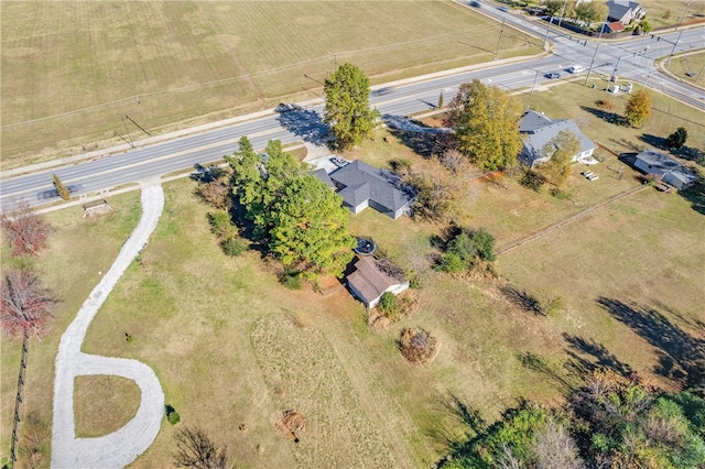 bird's eye view featuring a rural view