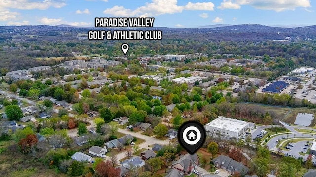 bird's eye view featuring a residential view