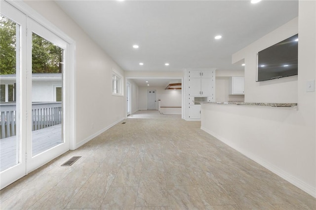 view of unfurnished living room