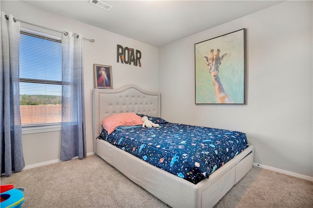 bedroom with carpet flooring