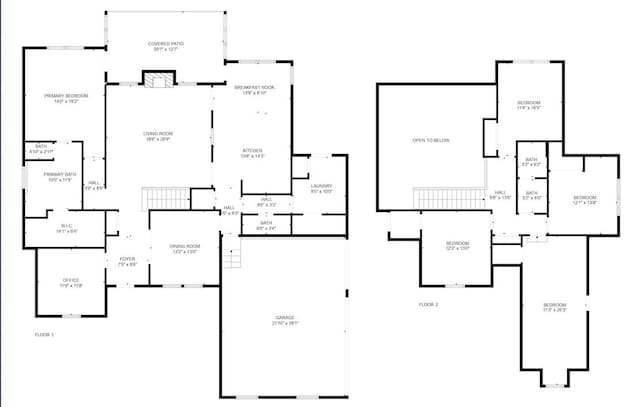 1380 Lee St, Pea Ridge, AR 72751 - floor plan / room layout