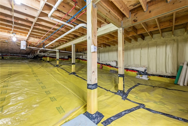 basement with crawl space