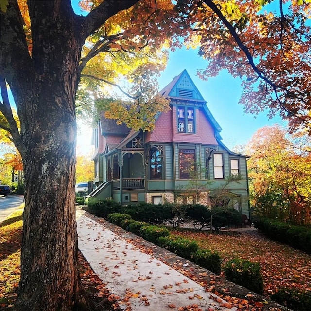 view of victorian home