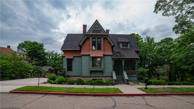 victorian house with covered porch