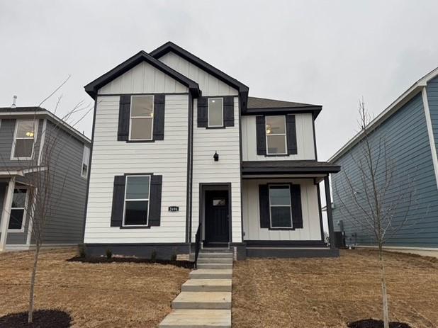 view of front of property with board and batten siding