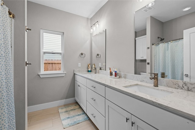 bathroom featuring vanity