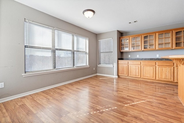 interior space featuring light hardwood / wood-style floors