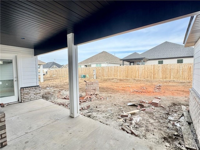 view of patio / terrace with a fenced backyard