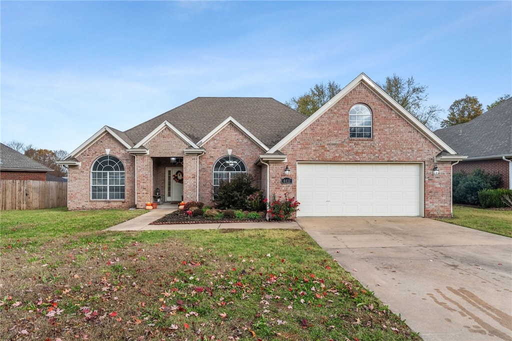 view of front property with a front yard