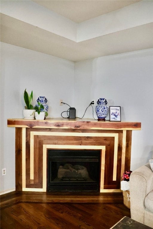 interior details featuring hardwood / wood-style flooring