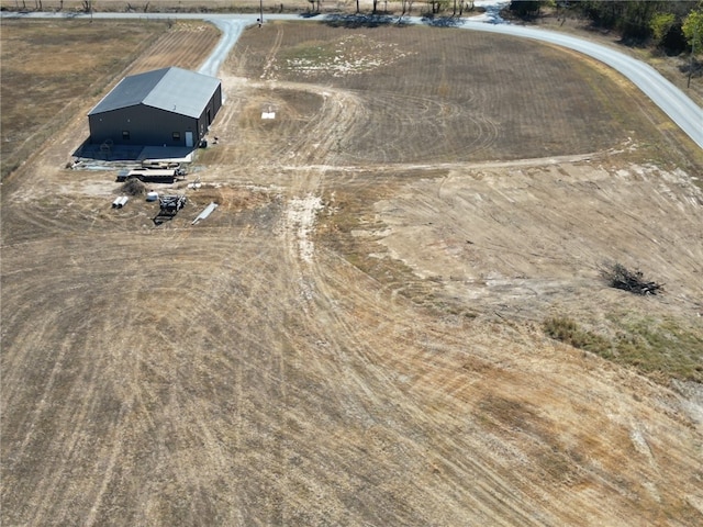 bird's eye view with a rural view