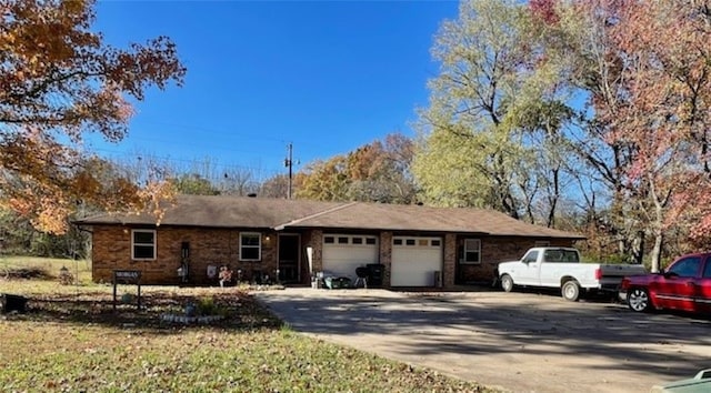 ranch-style house with a garage