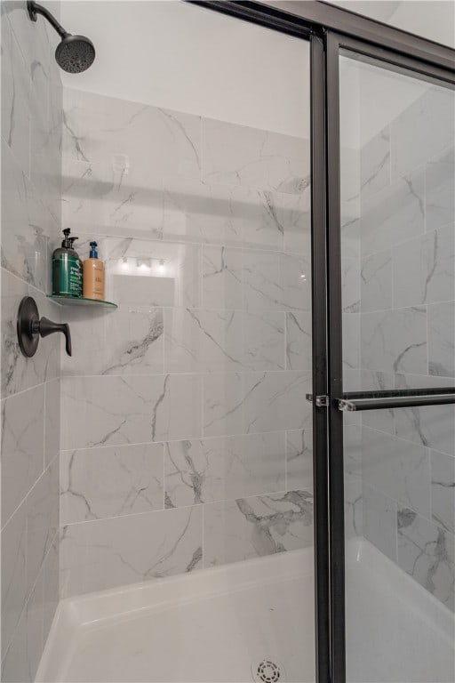 bathroom with walk in shower