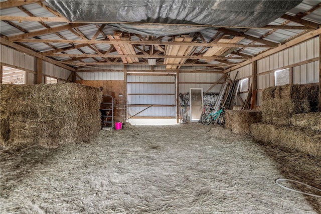 view of horse barn