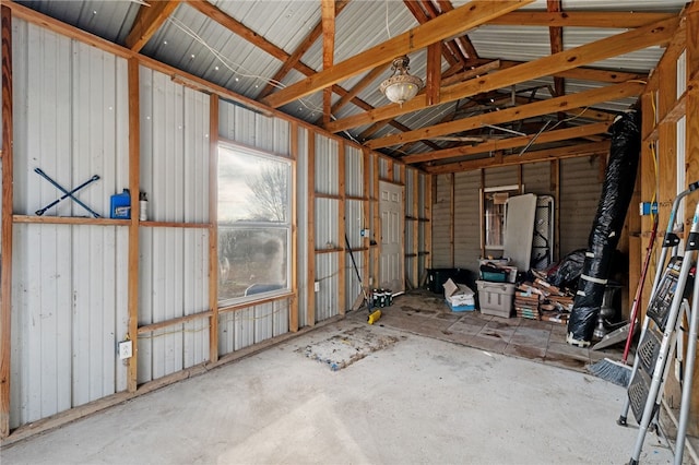 view of storage room