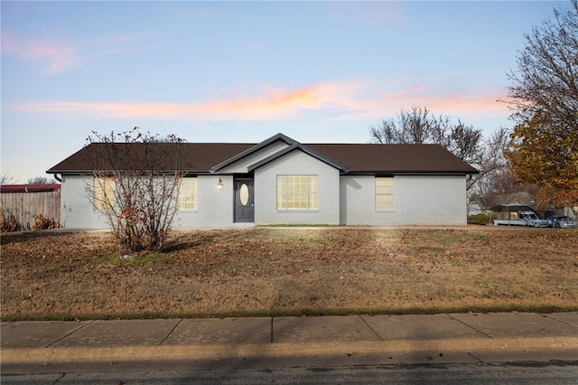 view of ranch-style house