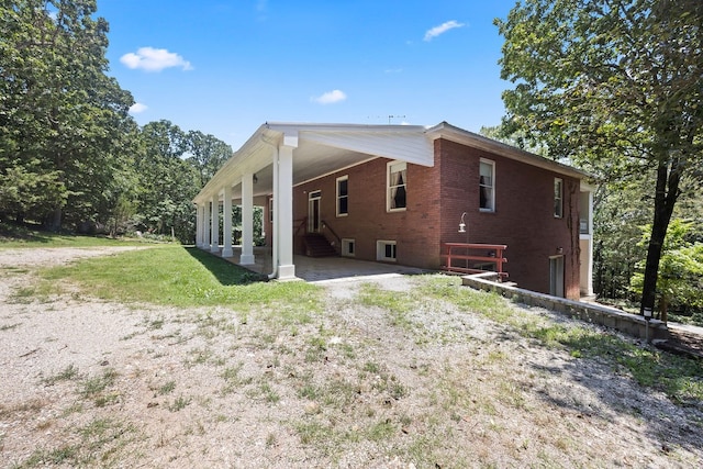 view of rear view of property