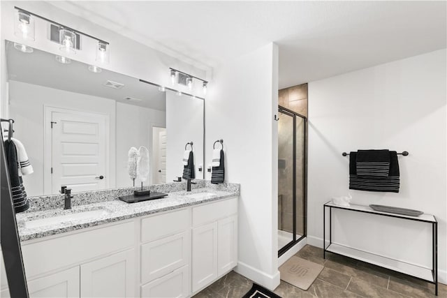 6309 NW Harley St, Bentonville, AR 72713 - full bathroom with a shower stall and double vanity