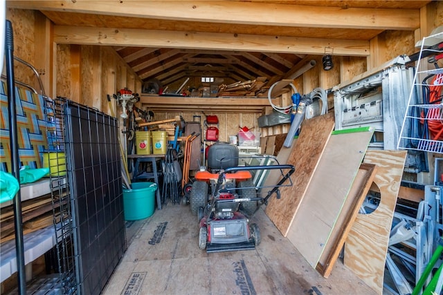 view of storage room