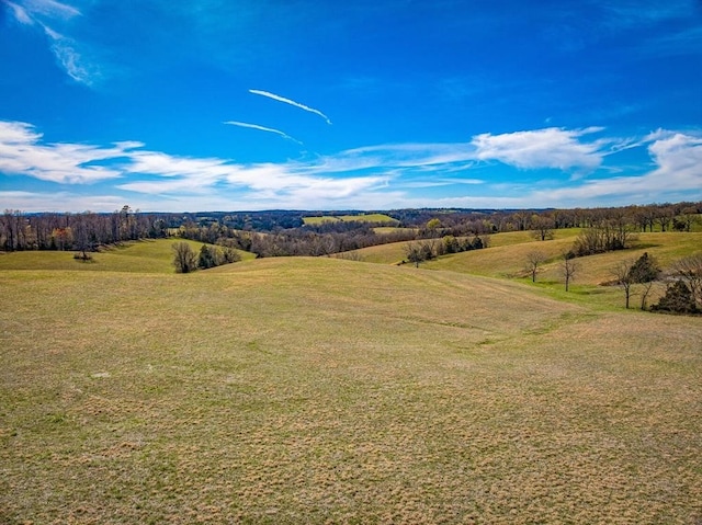 view of mountain feature featuring a rural view