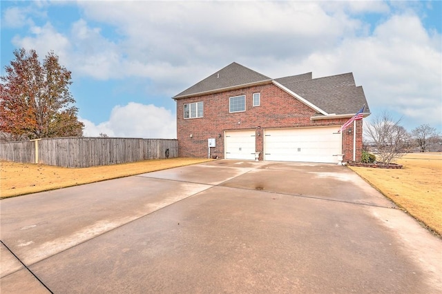 view of home's exterior featuring a garage