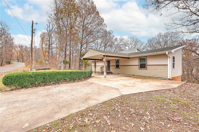 view of back of property