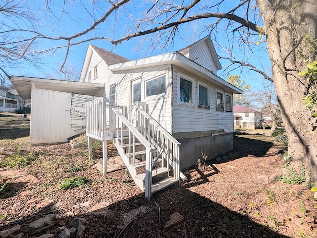 view of side of home