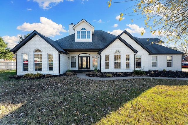 view of front of house featuring a front yard