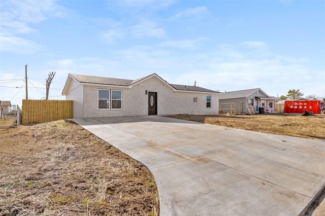 view of ranch-style house