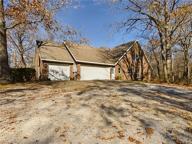 view of home's exterior featuring a garage