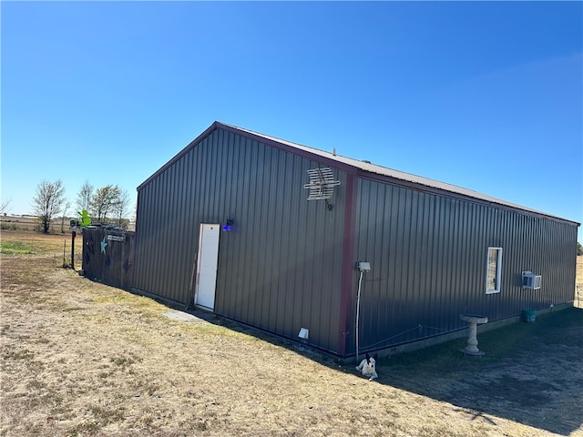 view of outdoor structure with cooling unit