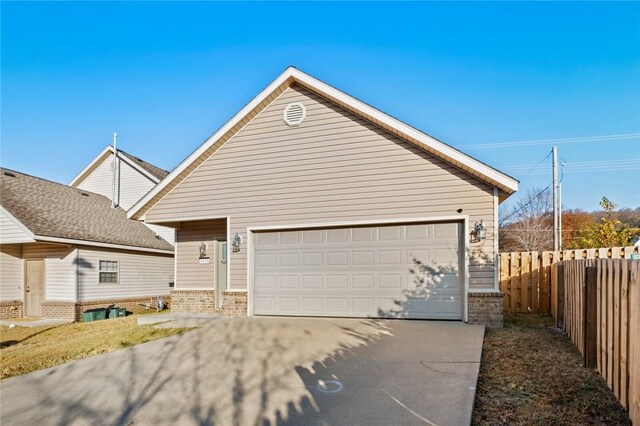 view of front of house featuring a garage