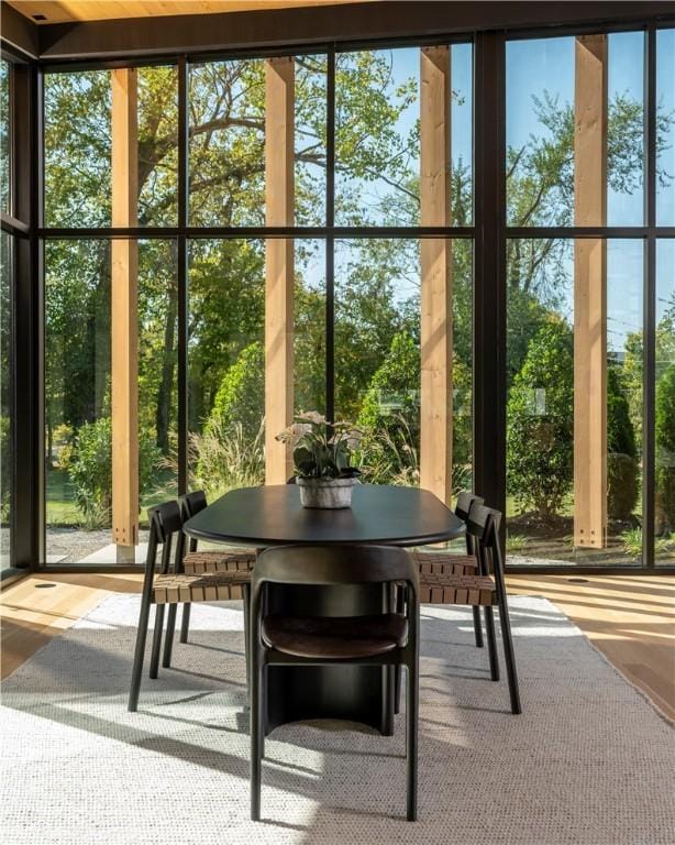 view of sunroom / solarium