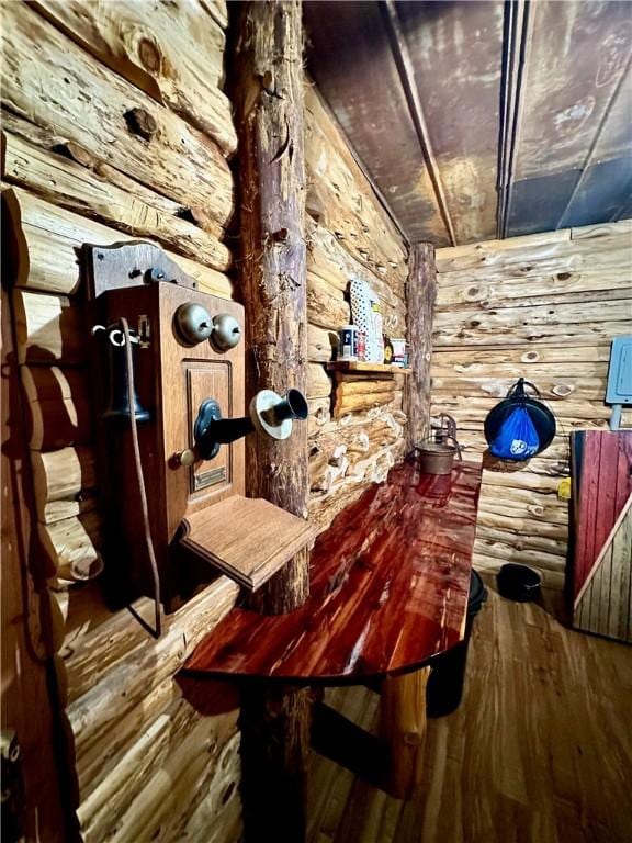 329 Bradley Ridge Rd, Marshall, AR 72650 - wine area with hardwood / wood-style flooring