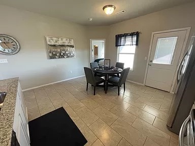 view of dining area