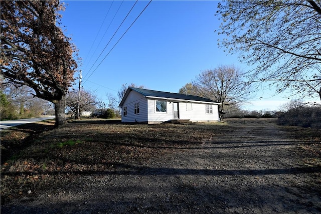 view of front of home