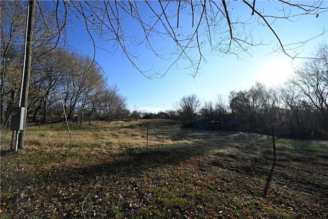 view of yard featuring a rural view