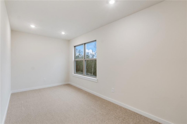 view of carpeted empty room