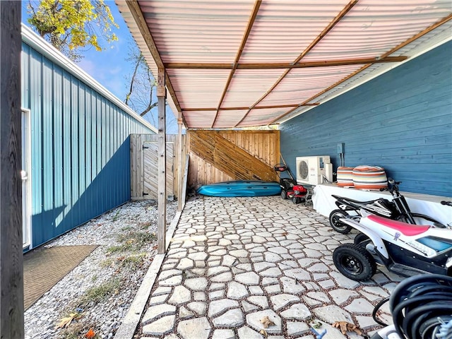 view of patio / terrace featuring ac unit