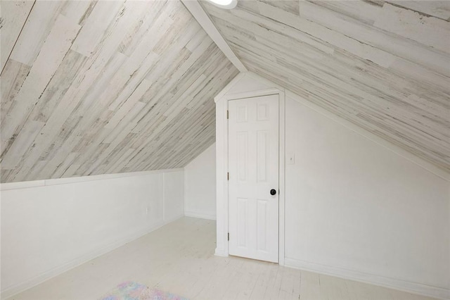 bonus room featuring lofted ceiling