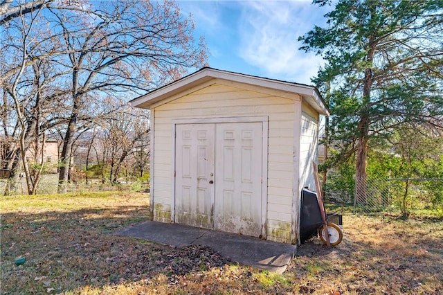 view of outbuilding