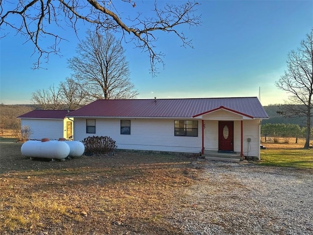 view of ranch-style home