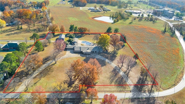 305 Irving St, Gravette, AR 72736 - aerial view with a rural view