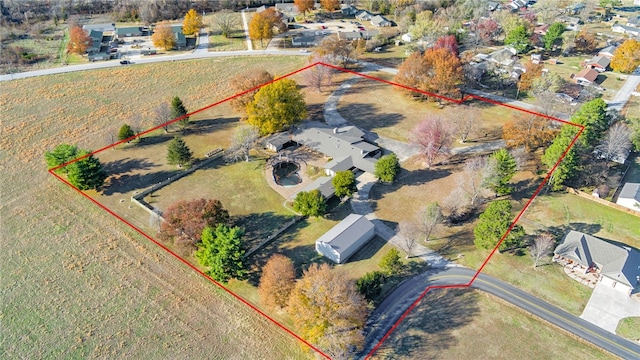 305 Irving St, Gravette, AR 72736 - birds eye view of property