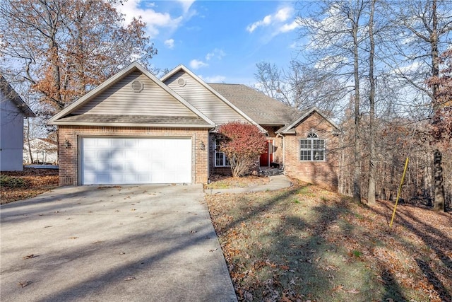 front of property featuring a garage