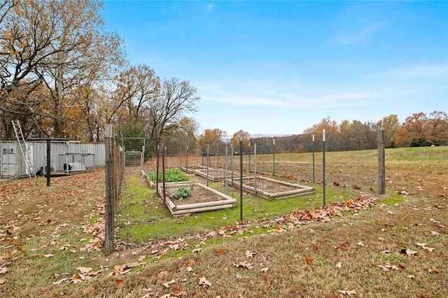 view of yard featuring a rural view